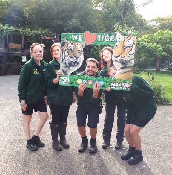 Paradise Wildlife Park staff tiger weekend 2018