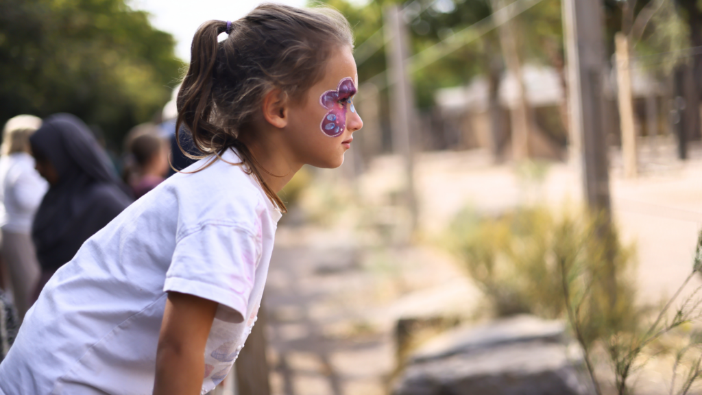 Kid at zoo
