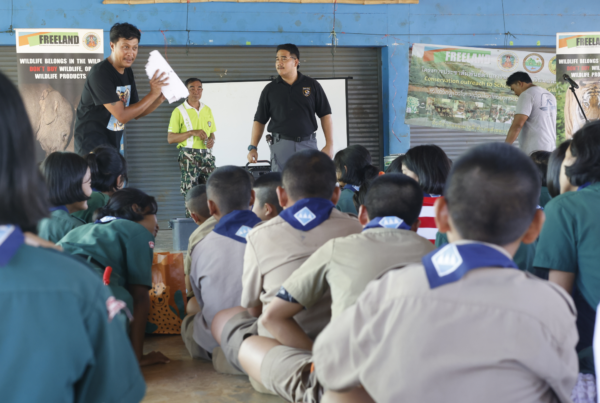 Thailand's DNP rangers and Freeland conducting community outreach