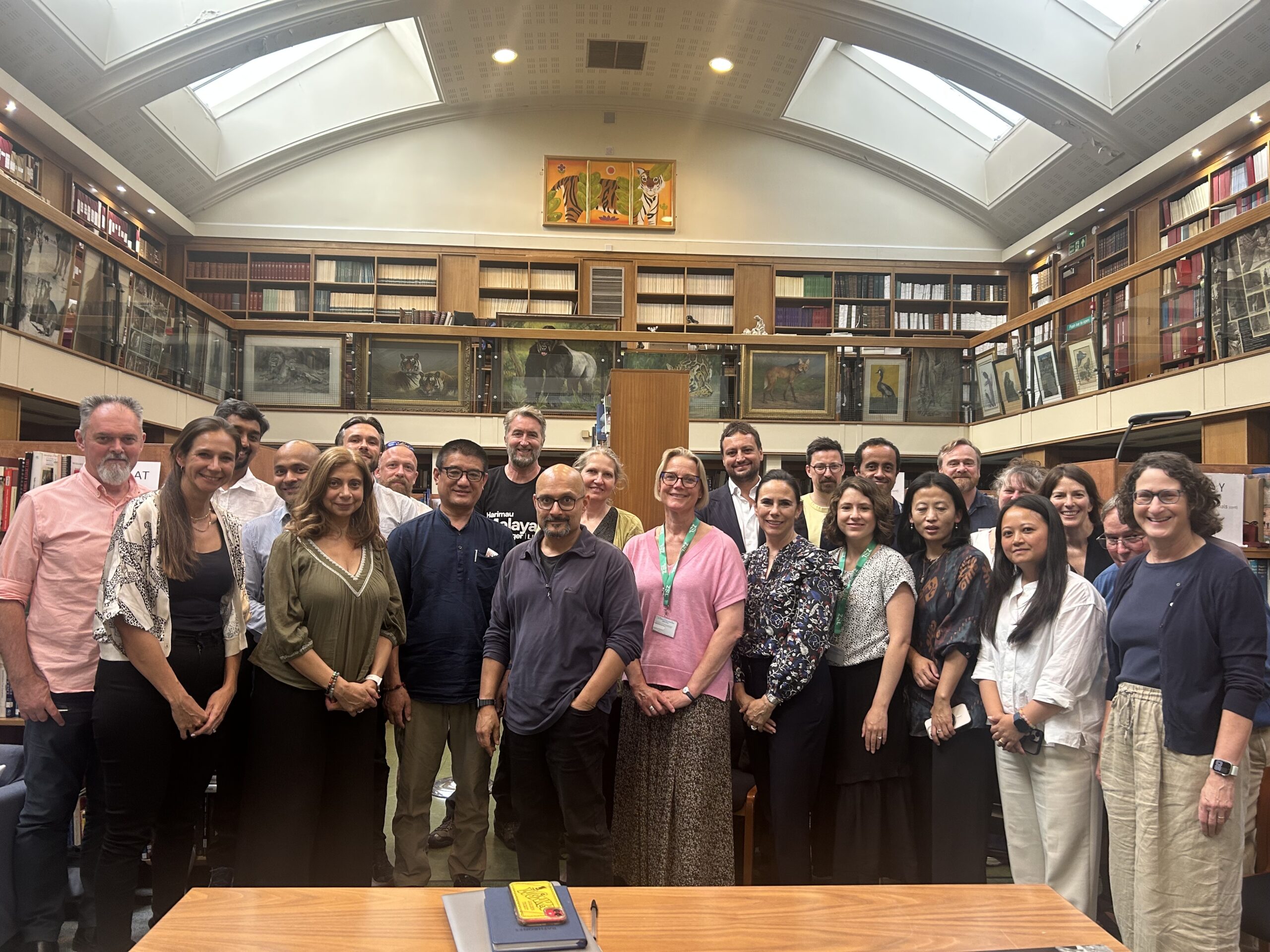 The tiger Conservation Coalition members in the ZSL Library in 2025